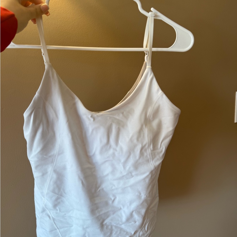 Lululemon White Spaghetti Strap Top